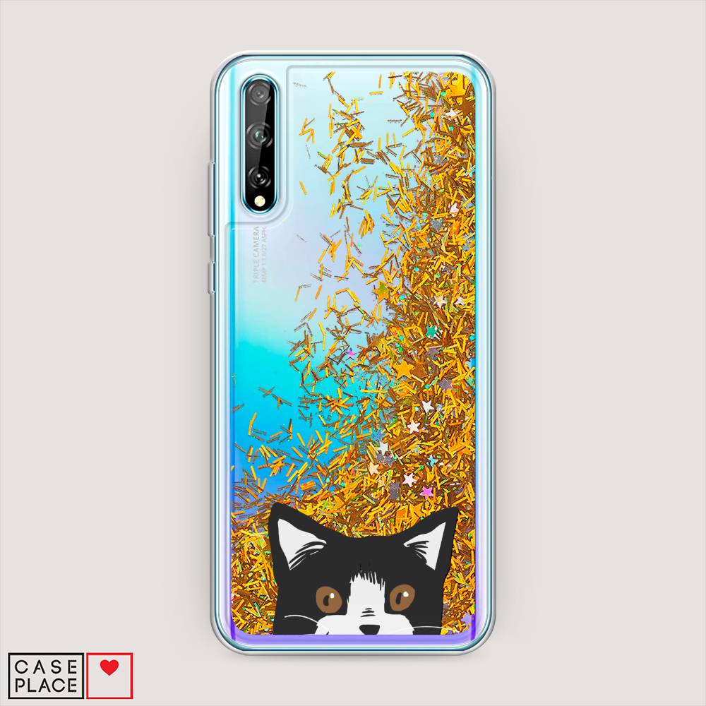 

Чехол Awog на Huawei P Smart S "Подглядывающий кот", 6103590-1