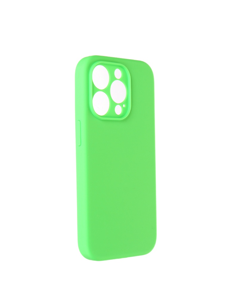 фото Чехол neypo для apple iphone 14 pro silicone cover hard light green nhc55450