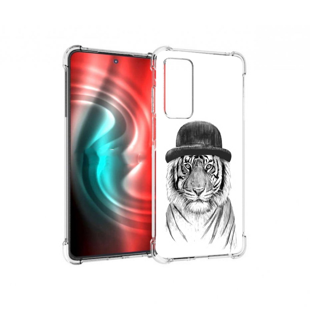 

Чехол MyPads Tocco для Motorola 20 тигр британец (PT227072.363.641), Прозрачный, Tocco