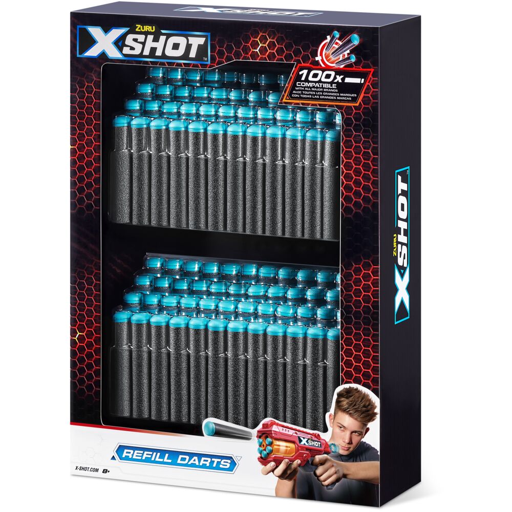 

Игровой набор для стрельбы ZURU патроны X-Shot 100 шт., черный, 5639(игрушка)
