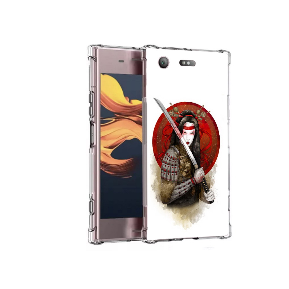 

Чехол MyPads Tocco для Sony Xperia XZ1 Compact рисованная девушка с катаной, Прозрачный, Tocco