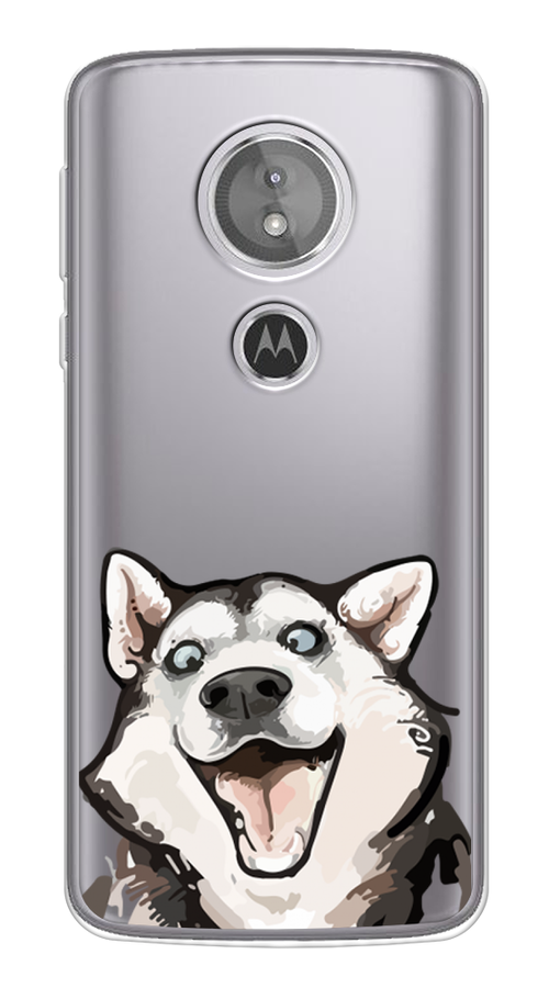 

Чехол Awog на Motorola Moto G6 Play / Моторола Мото G6 Плэй "Радостный хаски", Разноцветный, 240950-1