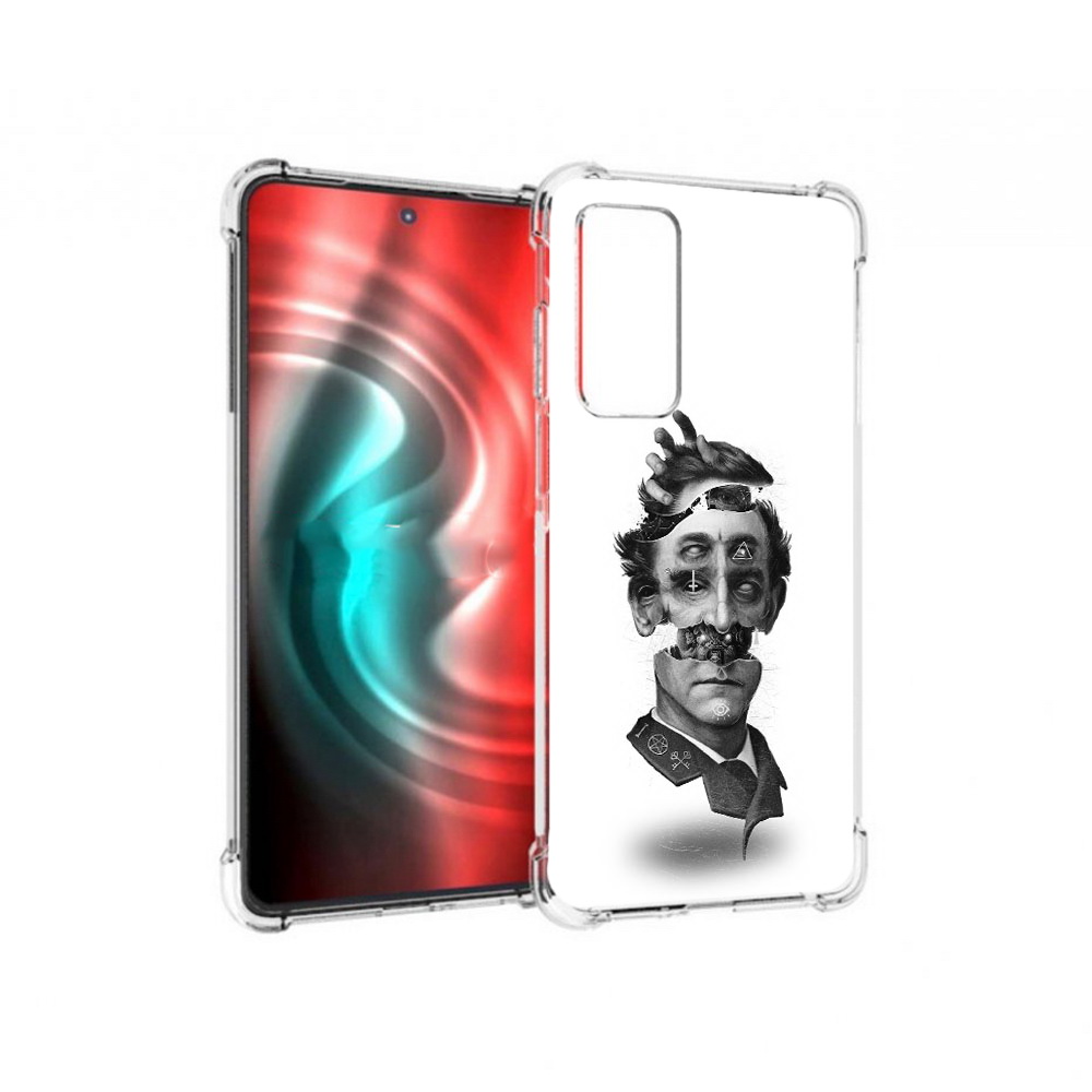

Чехол MyPads Tocco для Motorola 20 страшное лицо абстракция (PT227072.363.628), Прозрачный, Tocco