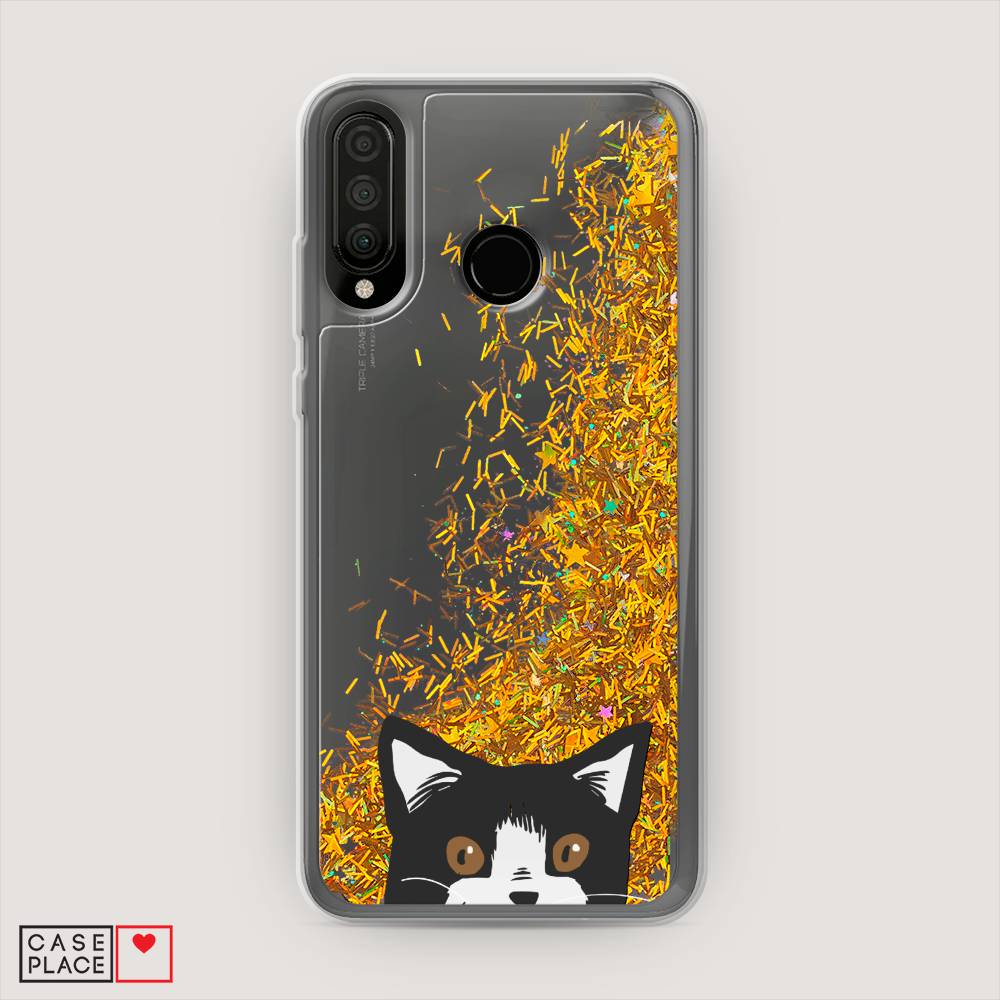 

Чехол Awog на Honor 20S "Подглядывающий кот", Черный, 610790-1