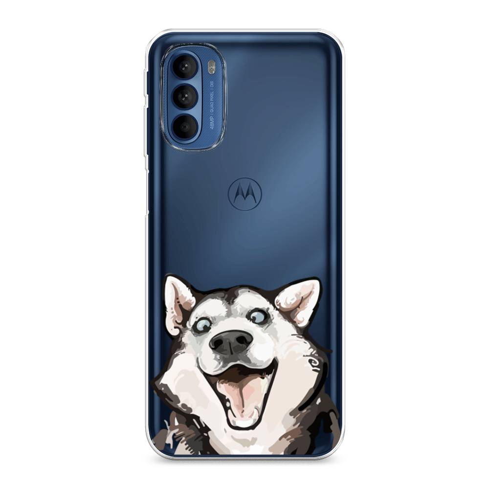 

Чехол Awog на Motorola Moto G31/G41 "Радостный хаски", Разноцветный, 242550-1