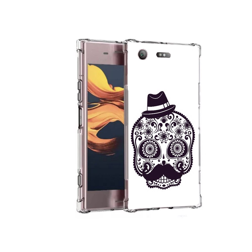 

Чехол MyPads Tocco для Sony Xperia XZ1 Compact разрисованный скелет (PT91855.237.575), Прозрачный, Tocco