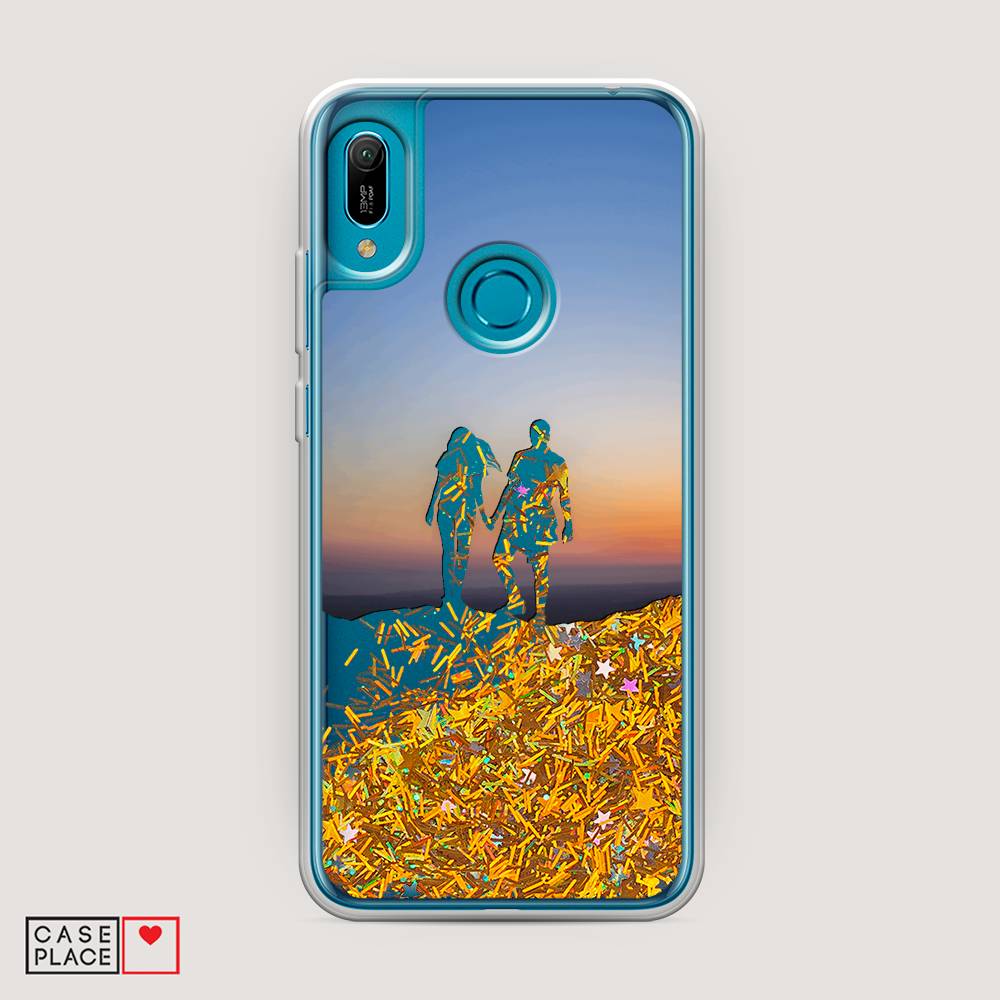 

Чехол Awog на Huawei Y6 2019 "Пара для краю света", Синий, 68690-1