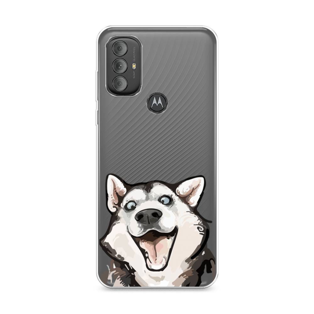 

Чехол Awog на Motorola Moto G Power 2022 "Радостный хаски", Разноцветный, 242850-1