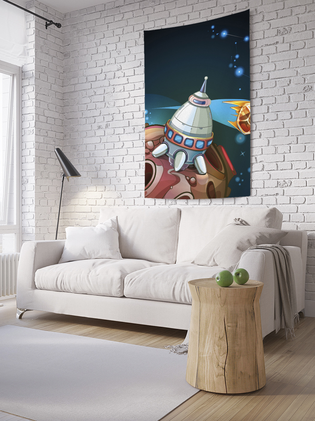 

Вертикальное фотопанно на стену JoyArty Космические будни 150x200 см, Космические будни
