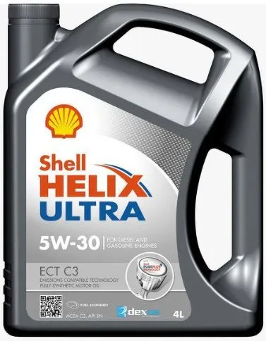 

Моторное масло SHELL Helix Ultra ECT C3 5W30 4л, Моторное масло SHELL Helix Ultra ECT C3 5W30, 4л арт 550050441