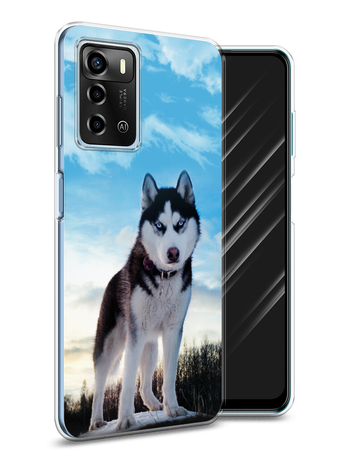 

Чехол Awog на ZTE Blade A72 / ЗТЕ Блэйд A72 "Хаски 3", Разноцветный, 135450-2