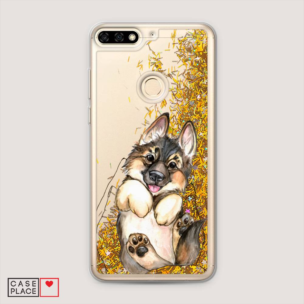 

Чехол Awog на Huawei Y6 Prime 2018 "Овчарка в ладошках", Серый;бежевый;белый, 65790-1