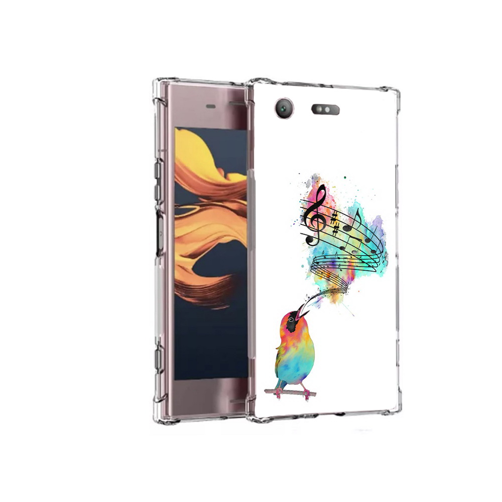 

Чехол MyPads Tocco для Sony Xperia XZ1 Compact певчая птичка (PT91855.237.536), Прозрачный, Tocco