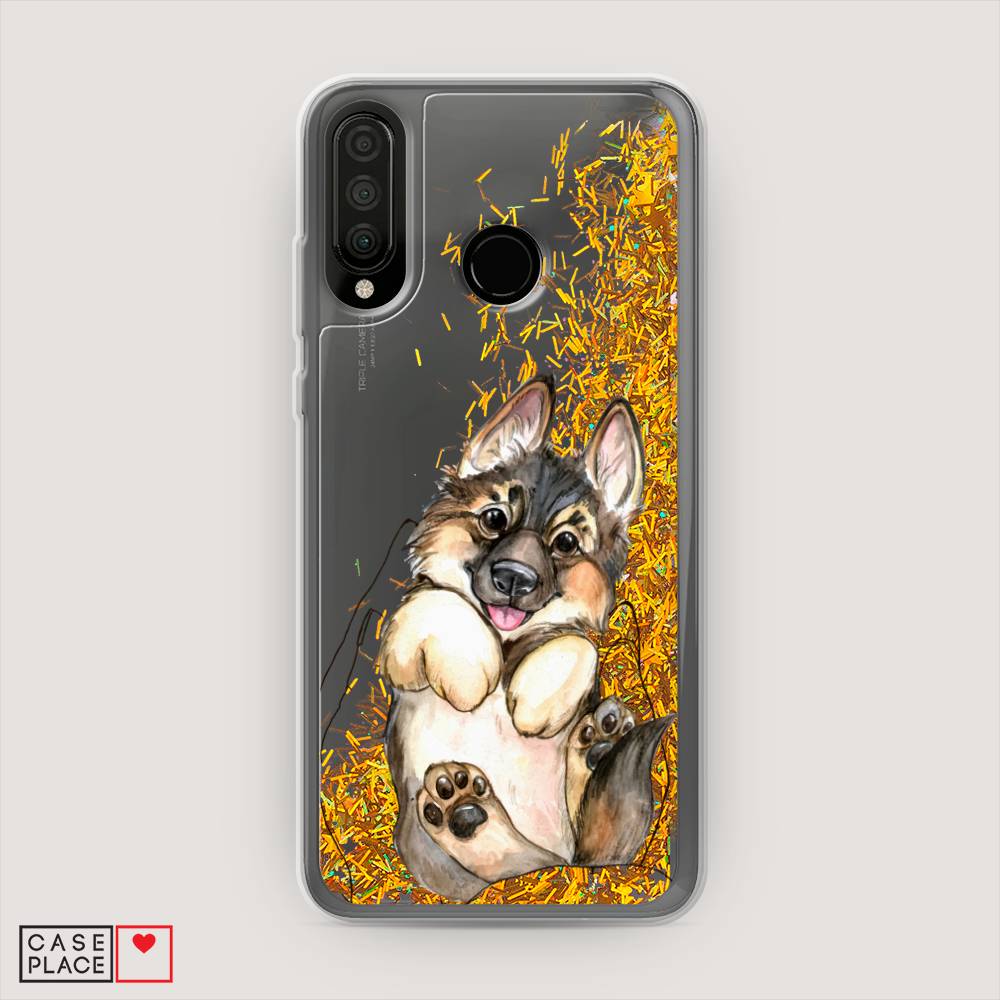 

Чехол Awog на Huawei P30 Lite "Овчарка в ладошках", Серый;бежевый;белый, 67990-1