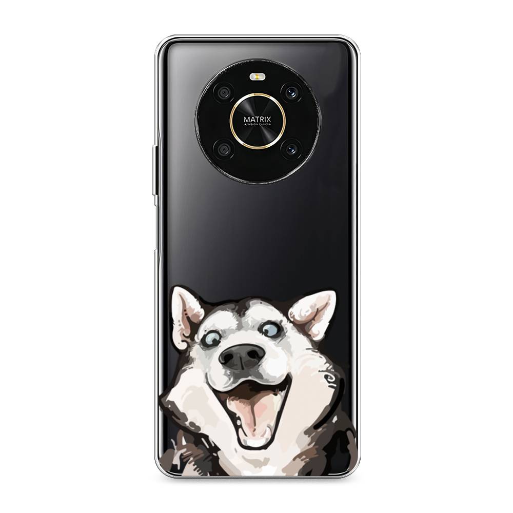 фото Силиконовый чехол "радостный хаски" на honor x9 awog