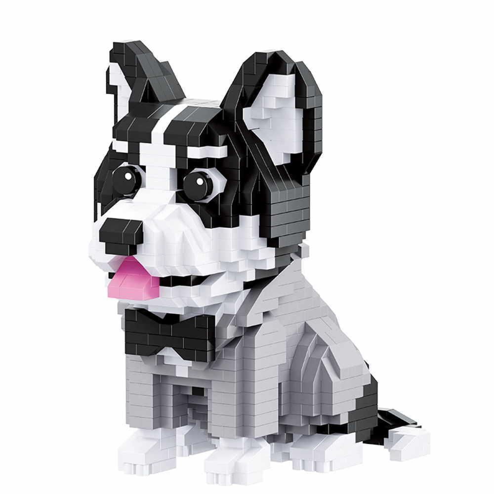 фото Конструктор balody 3d из миниблоков собака хаски, 973 элементов ba18392