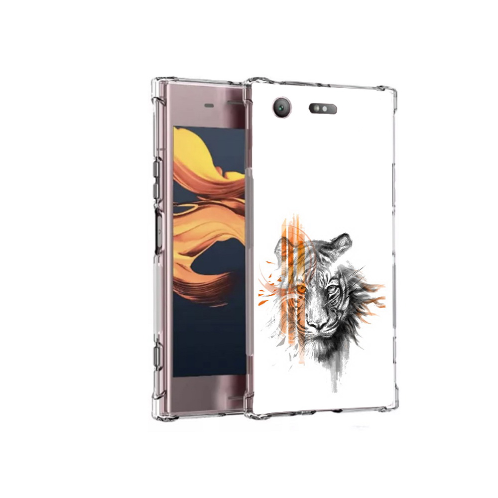 

Чехол MyPads Tocco для Sony Xperia XZ1 Compact огненный тигр (PT91855.237.526), Прозрачный, Tocco