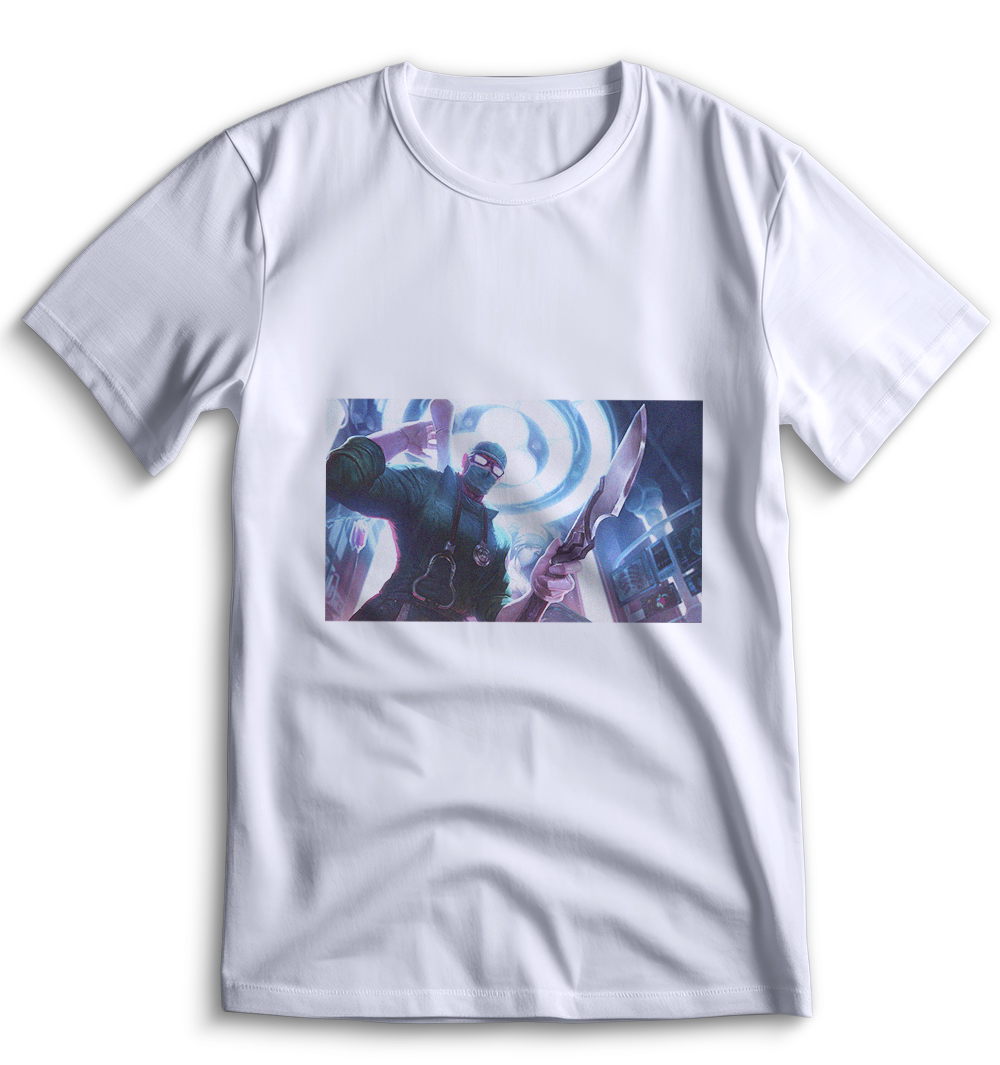 Белая футболка Top T-shirt ligue of legends 0062 размера XS