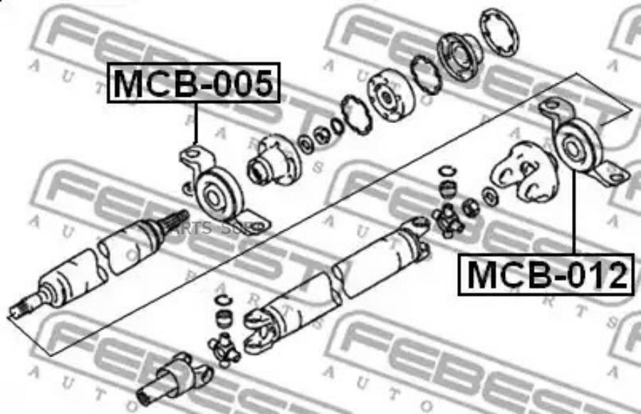 

Подшипник подвесной кардана mitsubishi outlander 02-06