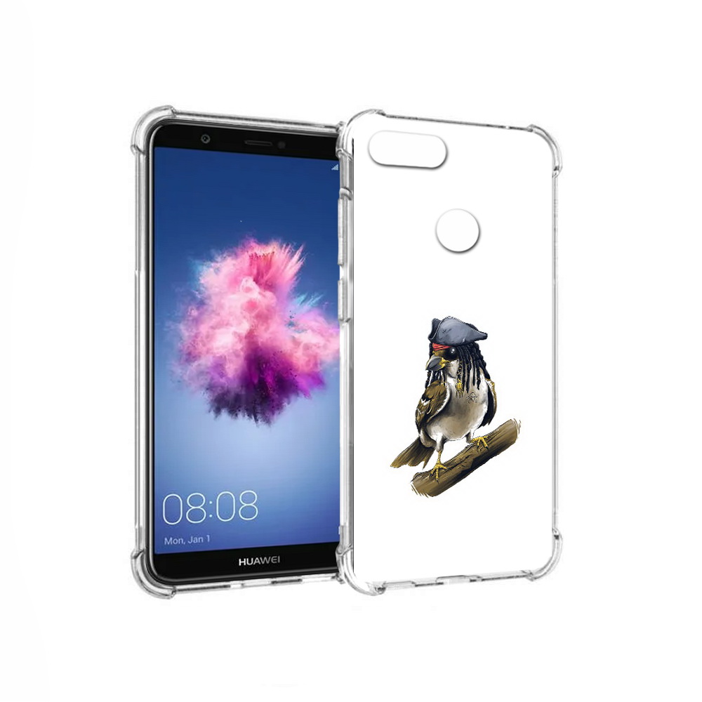 

Чехол MyPads Tocco для Huawei P Smart Джек воробей (PT99436.32.65), Прозрачный, Tocco