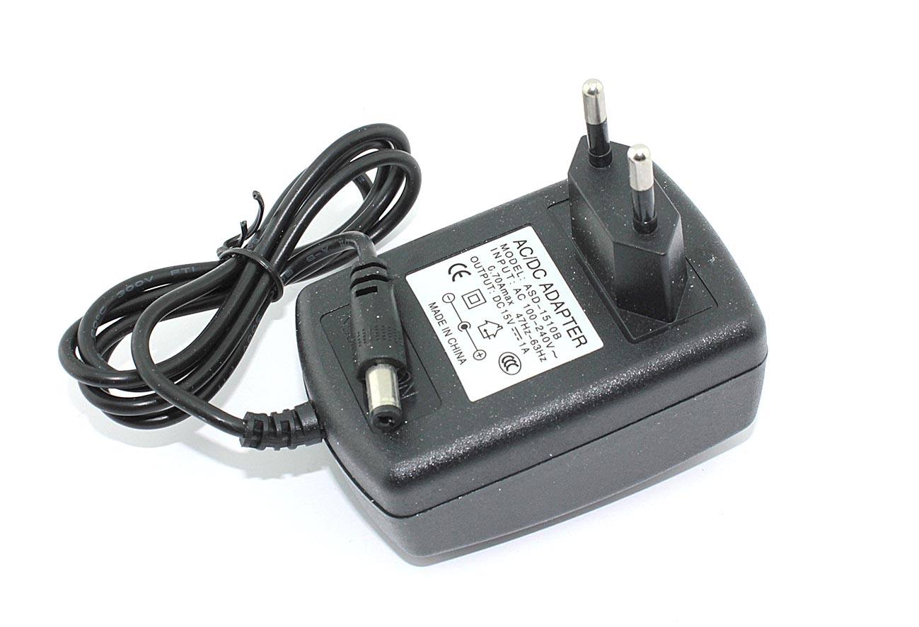 

Блок питания (сетевой адаптер) 15V 1A 5.5x2.5