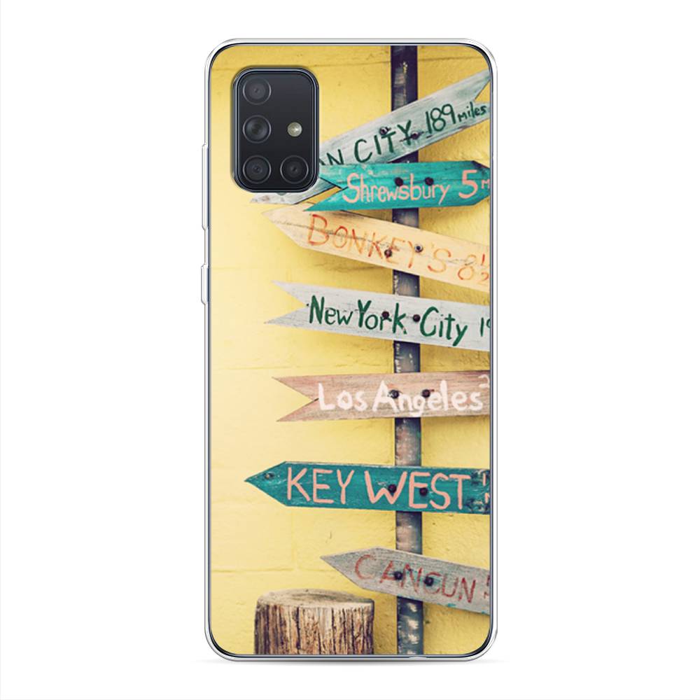 

Чехол Awog на Samsung Galaxy A71 4G "Нулевой километр", Разноцветный, 29050-4