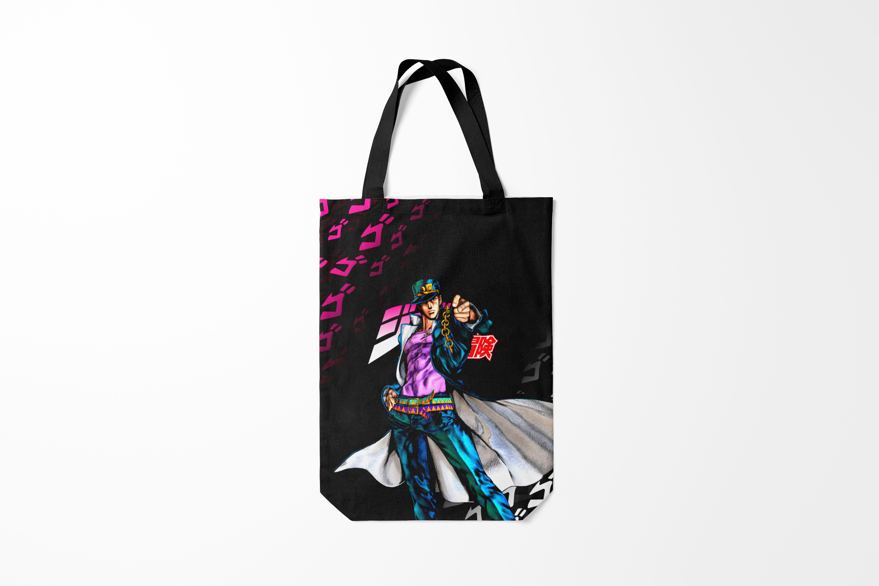 

Сумка шoппер унисекс Burnettie JoJo Bizarre Adventure Джоджо, черный, JoJo Bizarre Adventure Джоджо