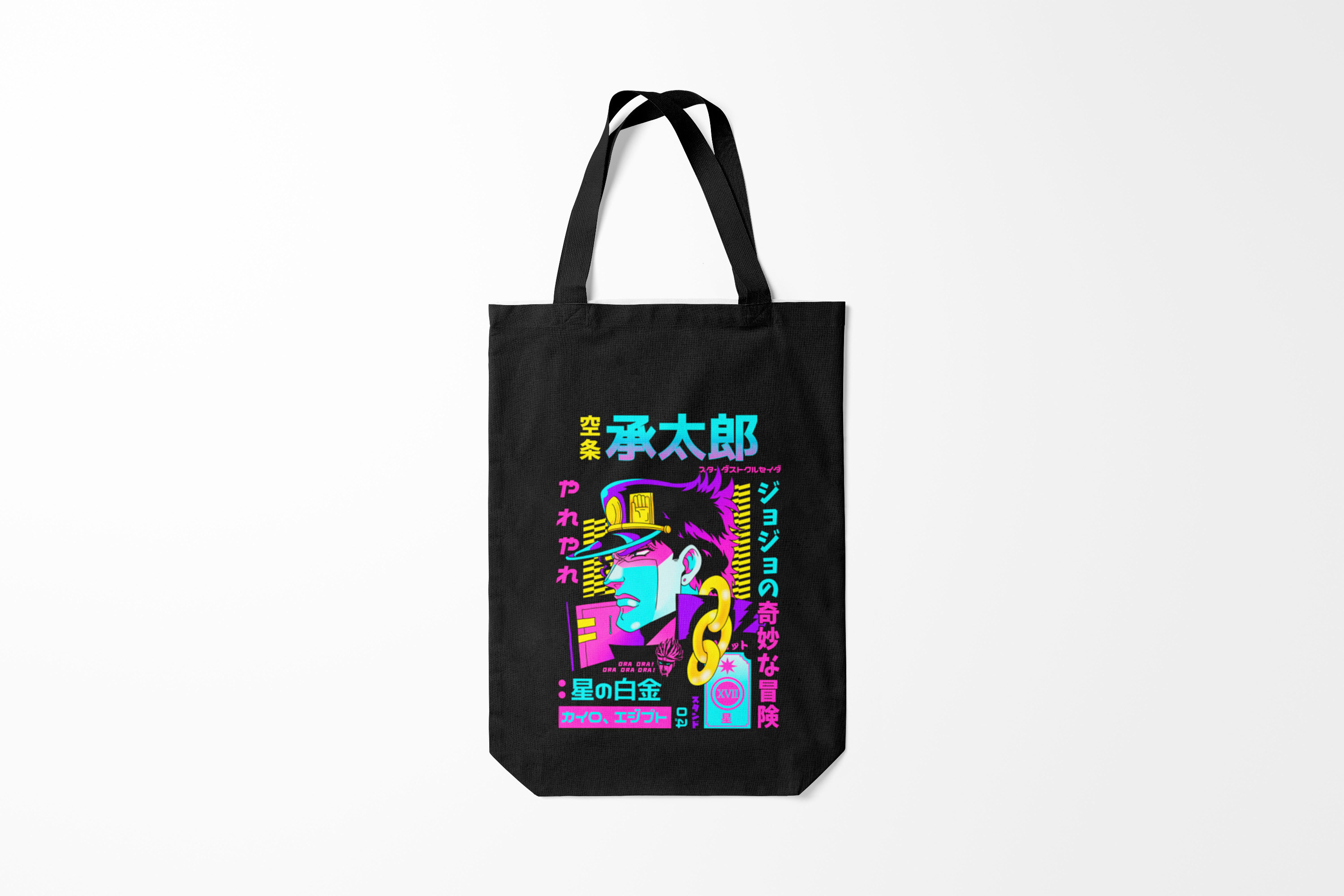 

Сумка шoппер унисекс Burnettie JoJo Bizarre Adventure Джоджо, черный, JoJo Bizarre Adventure Джоджо