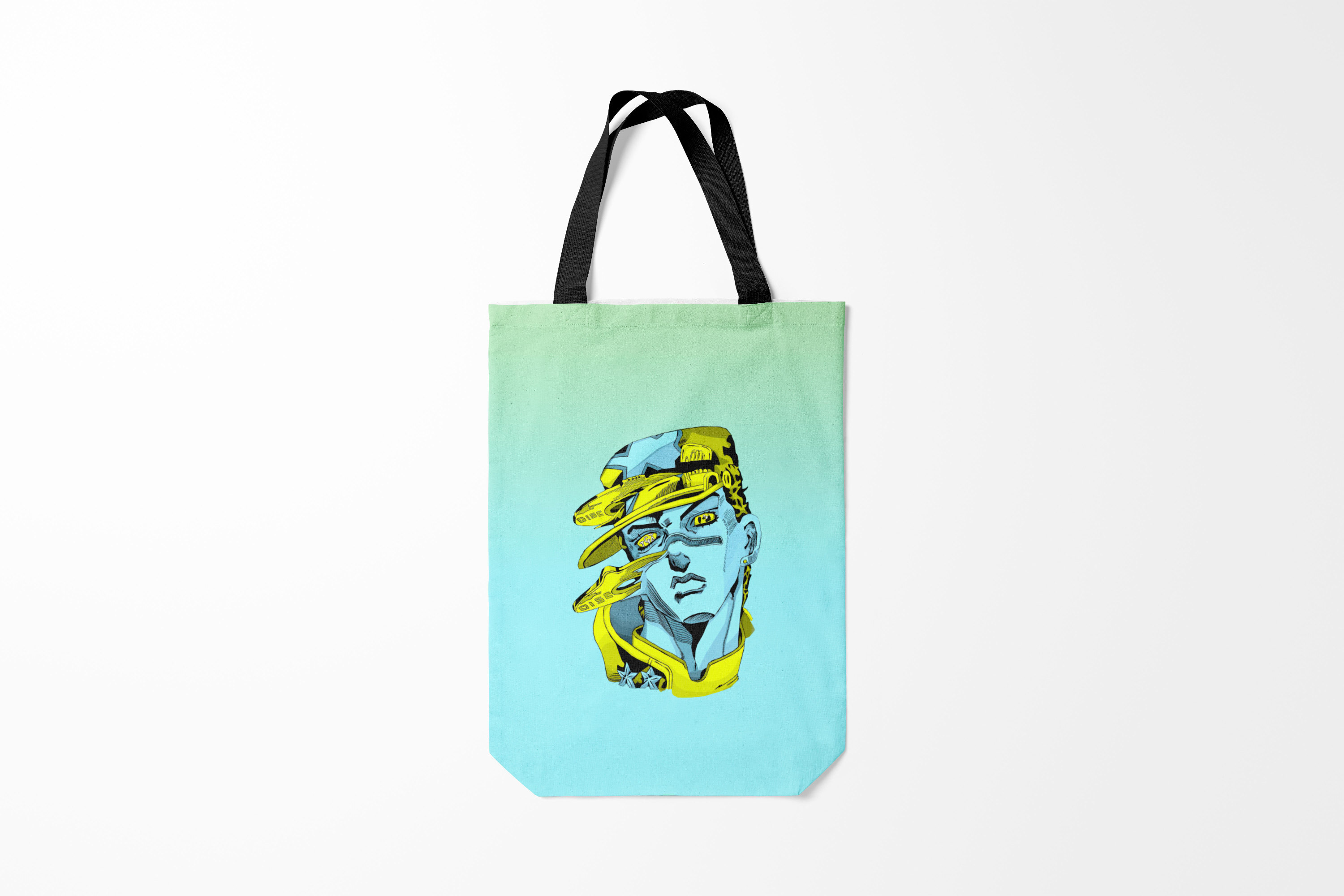 

Сумка шoппер унисекс Burnettie JoJo Bizarre Adventure герои на черном, черный, JoJo Bizarre Adventure герои на черном