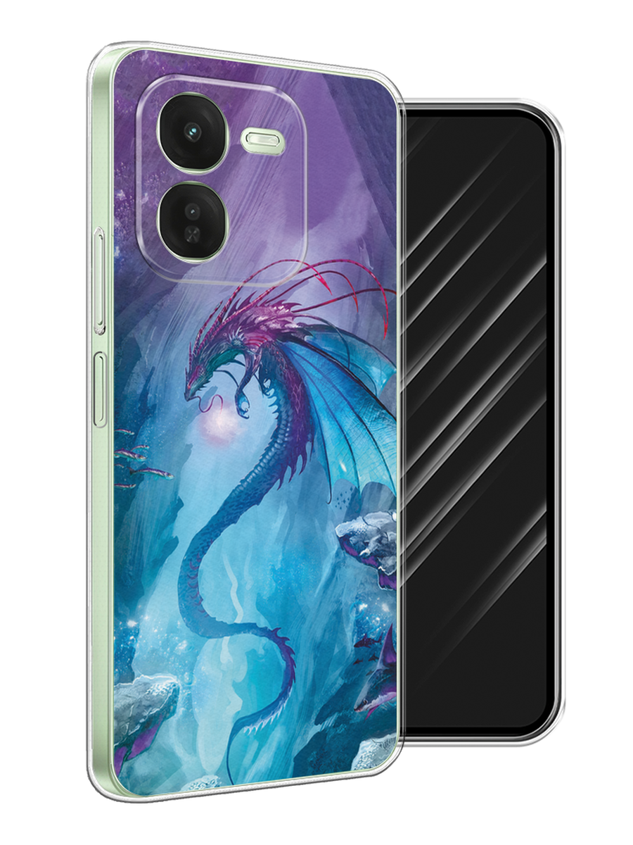 

Чехол Awog на Vivo iQOO Z9X "Водный дракон", Голубой;фиолетовый;синий, 2612250-1