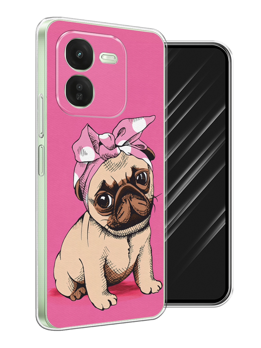 

Чехол Awog на Vivo iQOO Z9X "Dog Pin-Up", Розовый;бежевый, 2612250-1