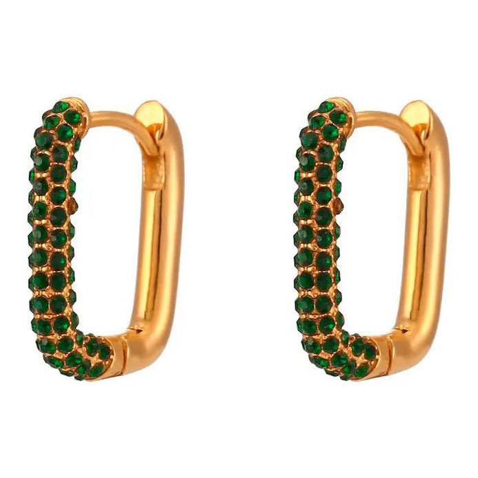 

Серьги из латуни Nouvelle mode E-821-01-G, фианит, E-821-01-G