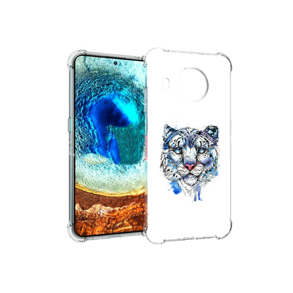 

Чехол MyPads Tocco для Nokia X20 водяной тигр (PT159436.101.263), Прозрачный, Tocco