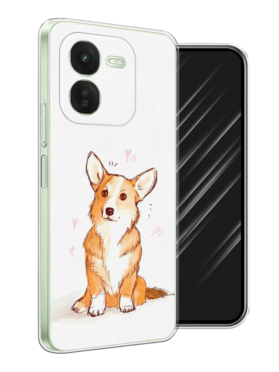 

Чехол Awog на Vivo iQOO Z9X "Корги любовь", Бежевый;белый, 2612250-1