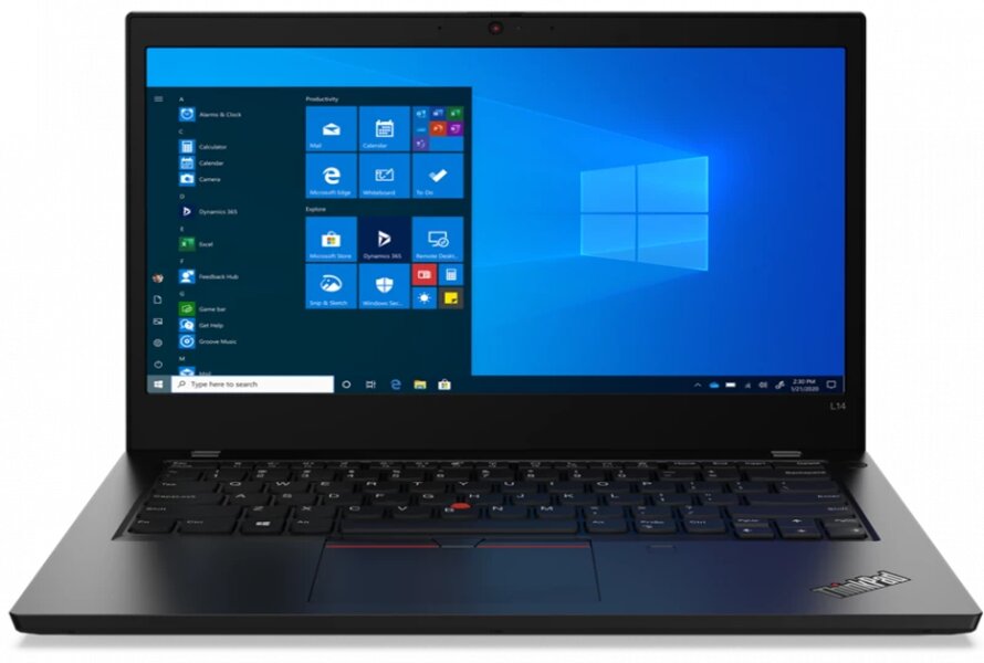 фото Ноутбук lenovo thinkpad l14 gen 1 black (20u50051rt)