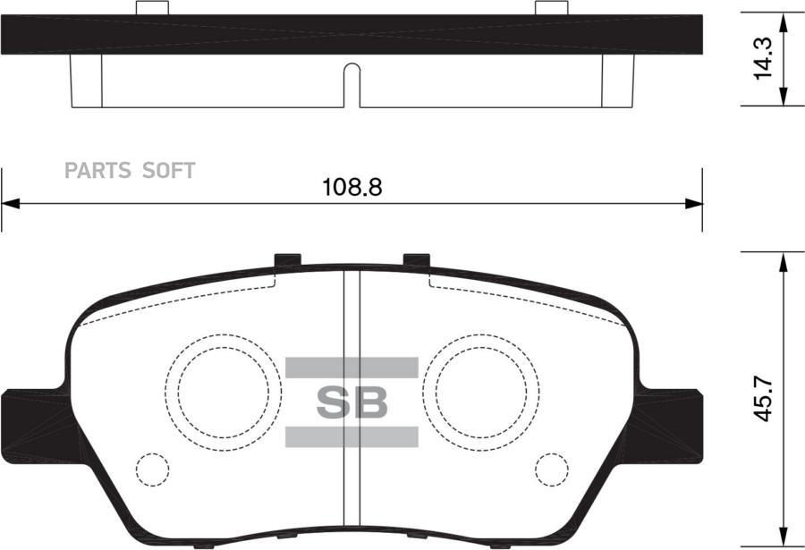 

Тормозные колодки Sangsin brake SP2104