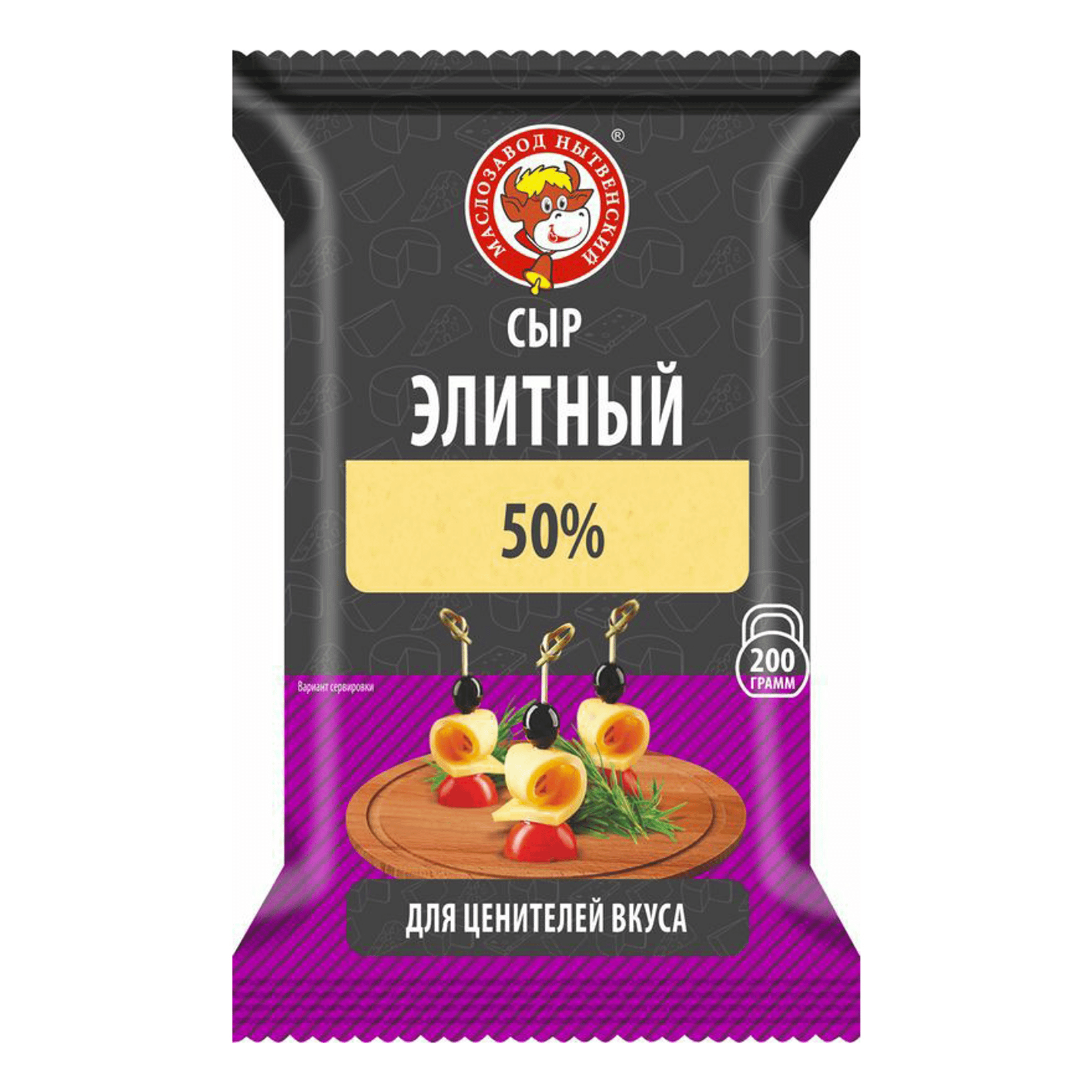

Сыр полутвердый Маслозавод Нытвенский Элитный 50% БЗМЖ 200 г