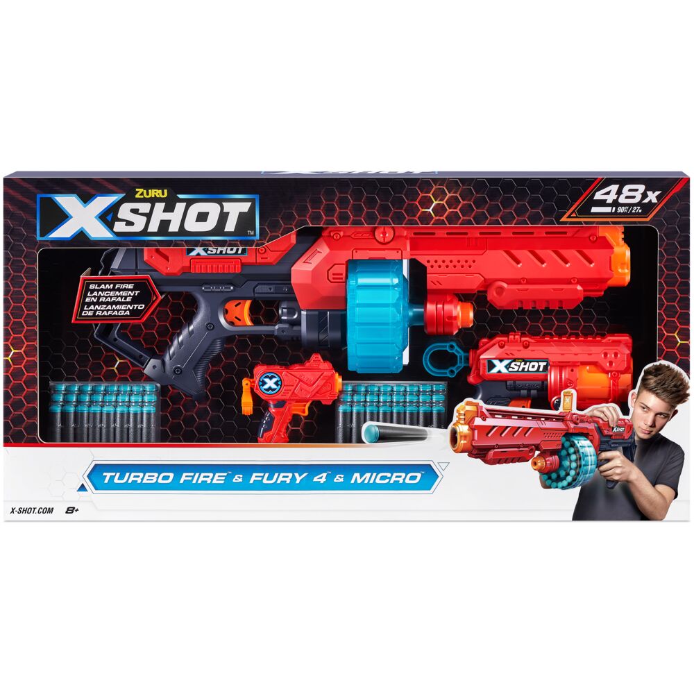 Игровой набор для стрельбы ZURU X-Shot Ексель-Комбо, оранжевый, 36345