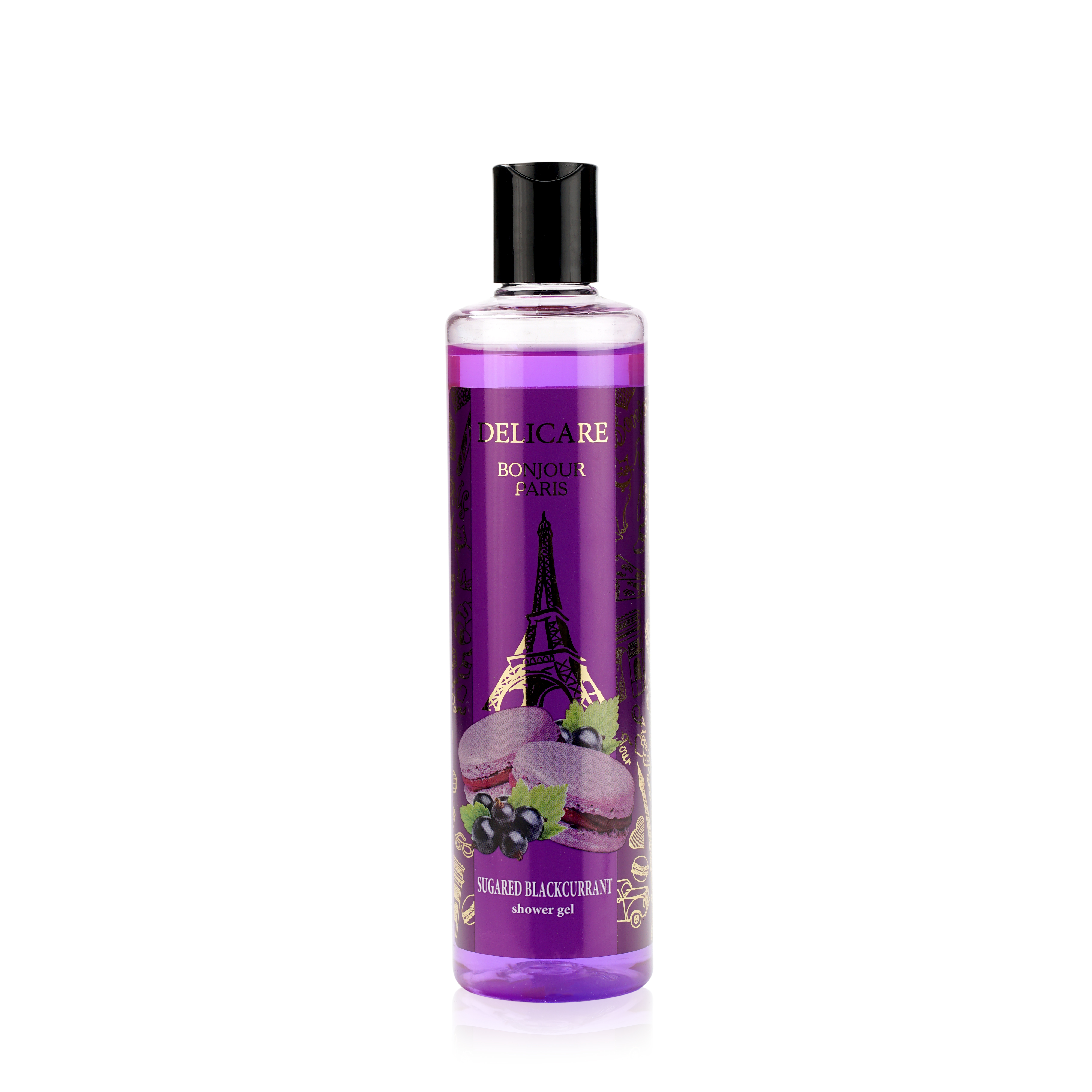 

Гель для душа Delicare Bonjour Paris Sugared Blackcurrant 300мл, Гель для душа Delicare