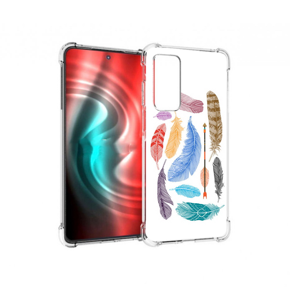 

Чехол MyPads Tocco для Motorola 20 разноцветные перья (PT227072.363.572), Прозрачный, Tocco