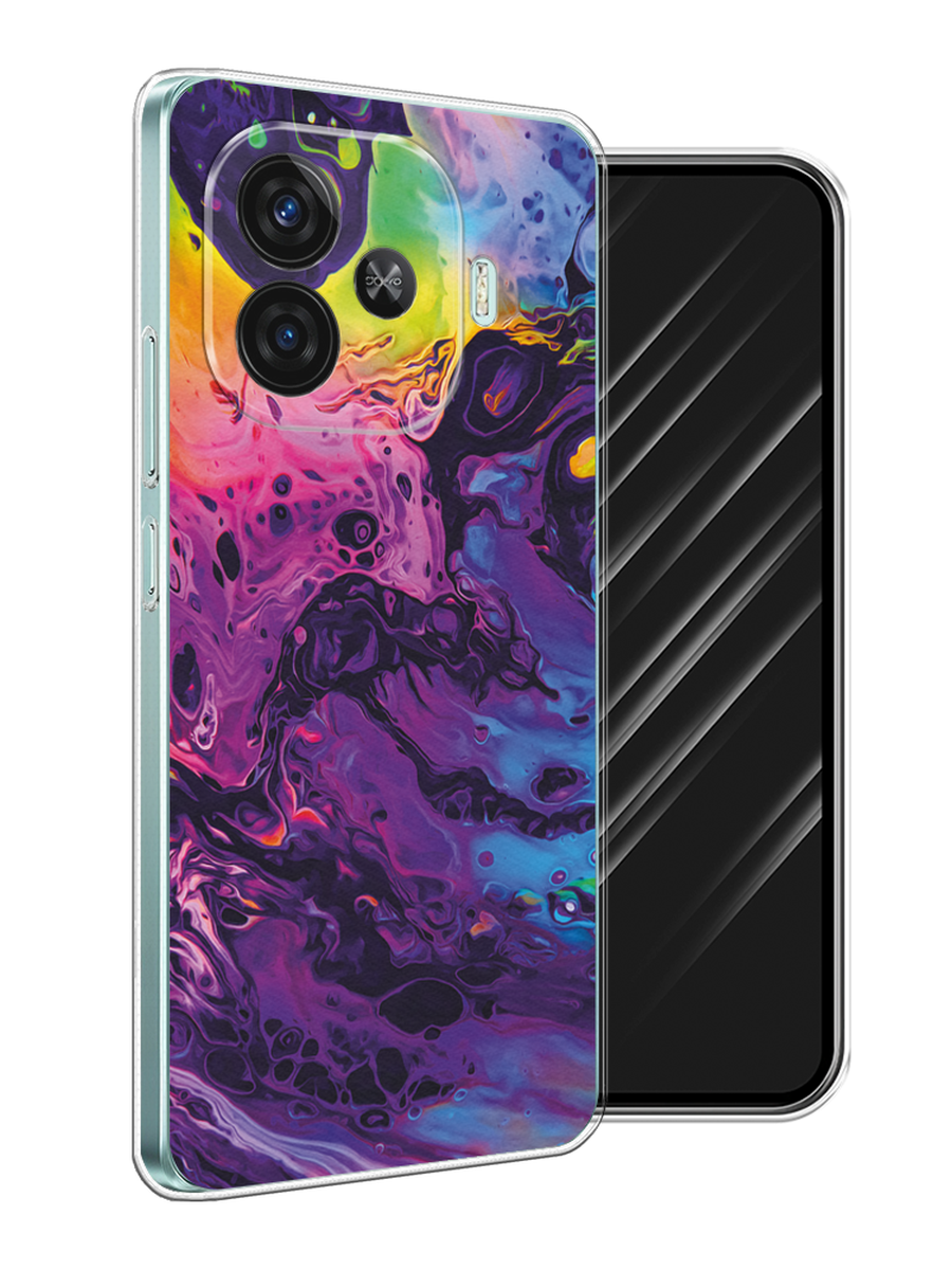 

Чехол Awog на Vivo iQOO Z9 "ACID fluid", Бордовый, 2612150-1