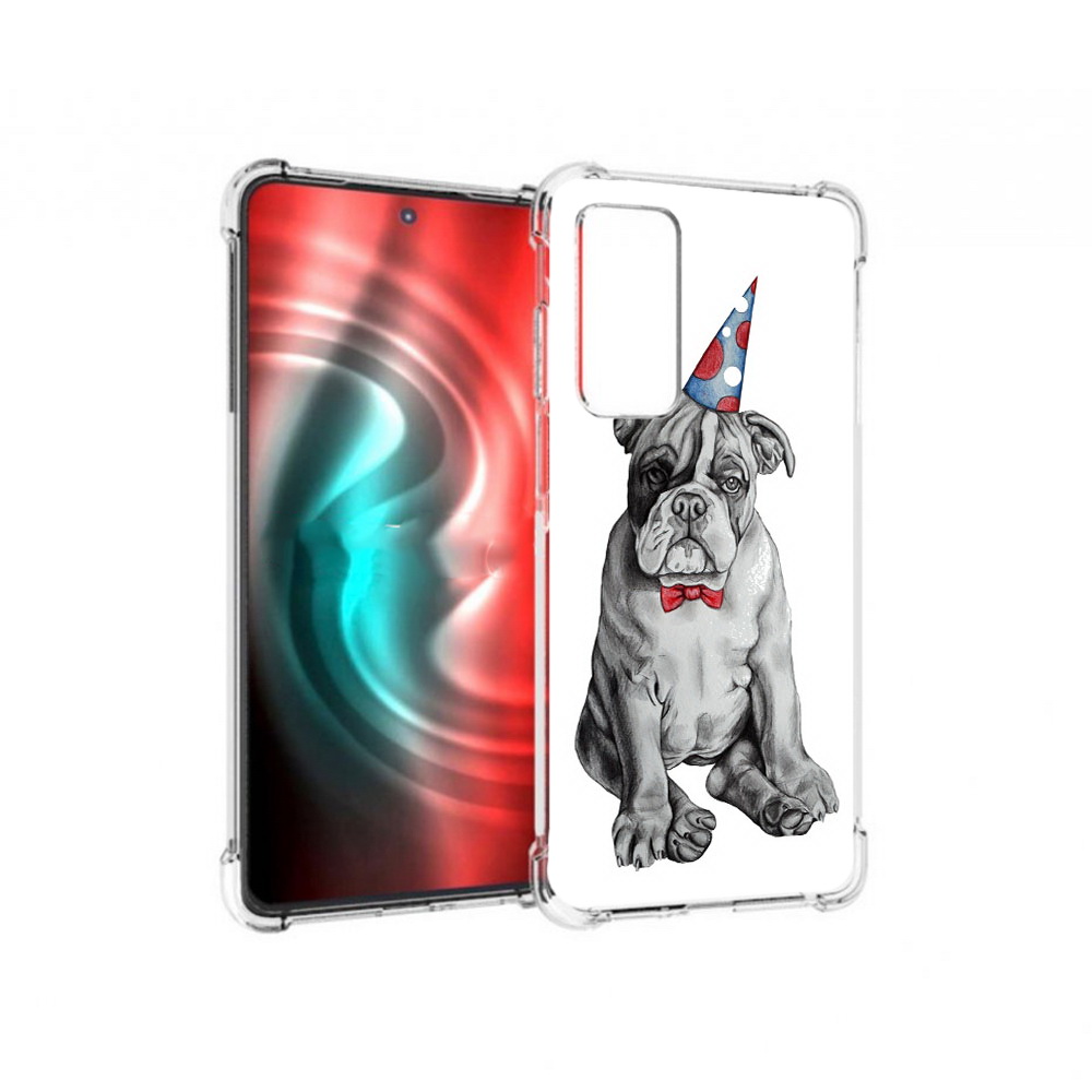 

Чехол MyPads Tocco для Motorola 20 праздничный щенок (PT227072.363.554), Прозрачный, Tocco