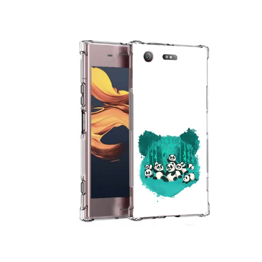 

Чехол MyPads Tocco для Sony Xperia XZ1 Compact нарисованные панды (PT91855.237.508), Прозрачный, Tocco