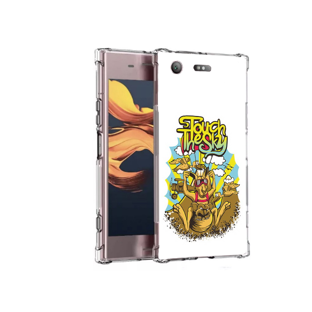 

Чехол MyPads Tocco для Sony Xperia XZ1 Compact нарисованное кенгуру комикс, Прозрачный, Tocco