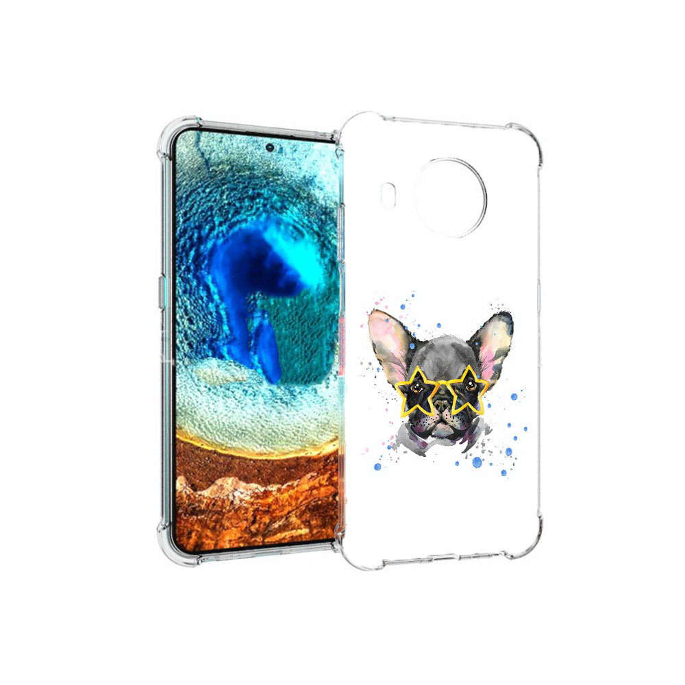 

Чехол MyPads Tocco для Nokia X20 буля в очках (PT159436.101.252), Прозрачный, Tocco