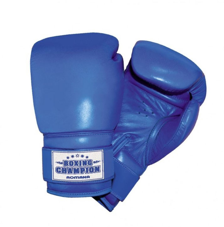 фото Боксерские перчатки romana дмф-мк-01.70.03 синий 4 oz