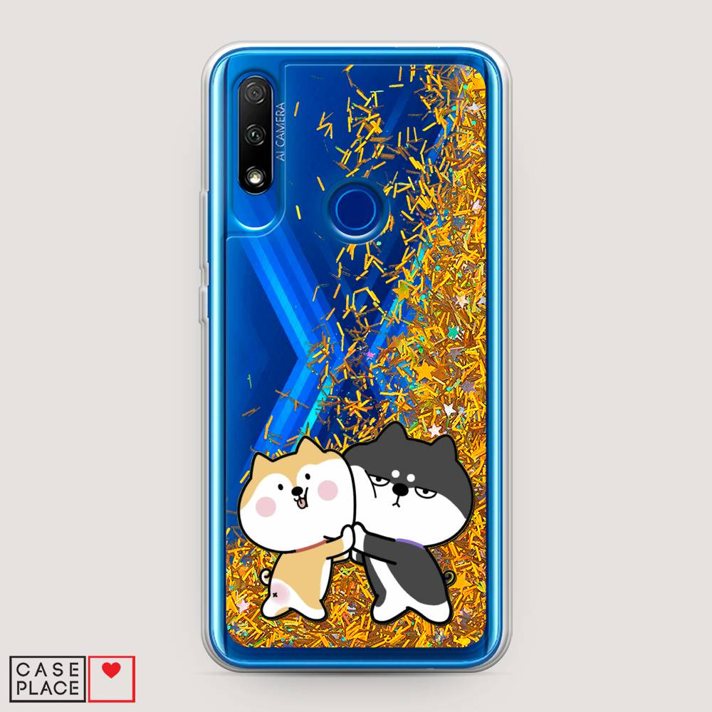 

Чехол Awog на Honor 9X "Обнимашки акита", Бежевый, 69990-1
