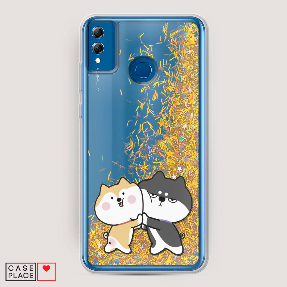 

Чехол Awog на Honor 8X "Обнимашки акита", Бежевый, 66790-1