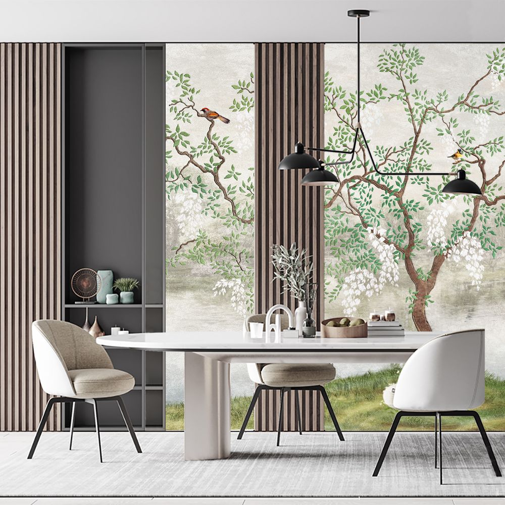 

Фотообои на стену флизелиновые MOBI DECOR "Японский сад" в спальню, в гостиную или на кухн, Разноцветный, Японский сад - флизелин