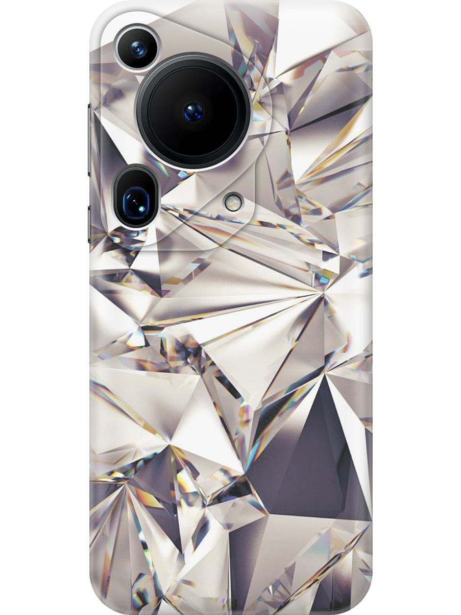 

Силиконовый чехол на Huawei Pura 70 Ultra с принтом "Алмазные грани", Прозрачный;серый;черный, 782625831